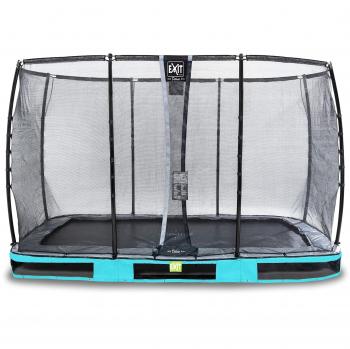 Exit Elegantes Garten‑Trampoline 244x427 cm – Safeset Blau, Deluxe‑Netz