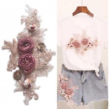 3D Flower Lace Patch for DIY Projects