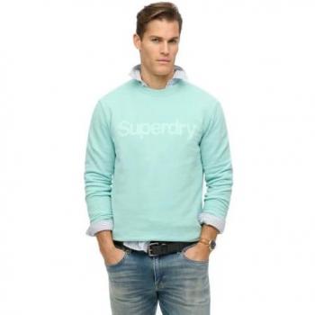 Superdry Core City Grey Green – Felpa a Taglio Retrò