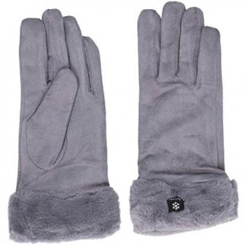 Antonio Damen Fingerhandschuhe Winter Grau (61.00562.09)