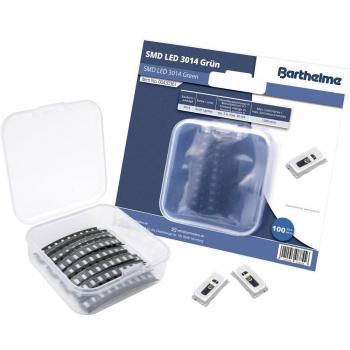 SMD LED 3014 Barthelme Grün 1200 mcd, 120° Leuchtdiffusion, 20 mA, 3 V – 100‑Pack
