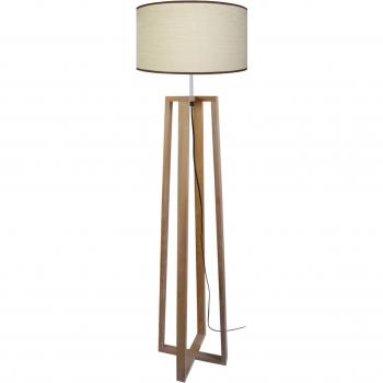 Lampadaire design Manon en aluminium et tissu naturel