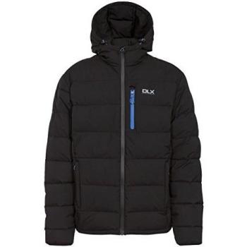 Trespass Herren Crane DLX Kapuzen Daunenjacke, Schwarz, Größe S