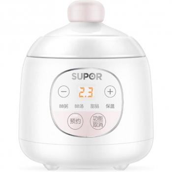 Mini Olla de Guiso Eléctrica 220V, 500ML, Cerámica para Comida de Bebé