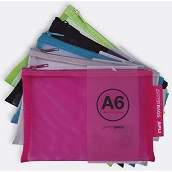 Sac Zipper Bag A6 168 x 125 mm Apli 18024
