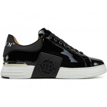 Pantaloncini di sneakers Philipp Plein neri con logo Hexagon