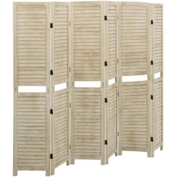 Divisore d’interni 210x165 cm con 6 pannelli in legno – Furniture Limited