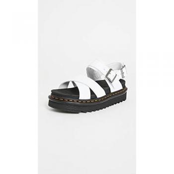 Dr. Martens Voss II Hydro-Leder Sandalen für Damen in Weiß, Größe 42