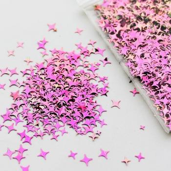 GleamStar 4‑Ángulos – Polímero Colorido, 50 g en Bolsa