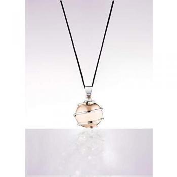 Collar de embarazo, bola sonora, diseño de corazón, oro y rodio
