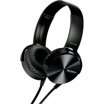 Foldable Sony MDR‑XB450 Headphones, Black, Sealed