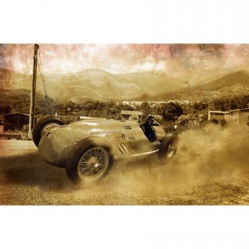 Fototapete Oldtimer-Autos im Retro-Stil