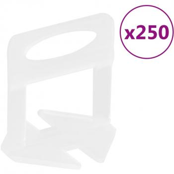 VidaXL Fliesen-Nivellierclips 250 Stk. 2mm