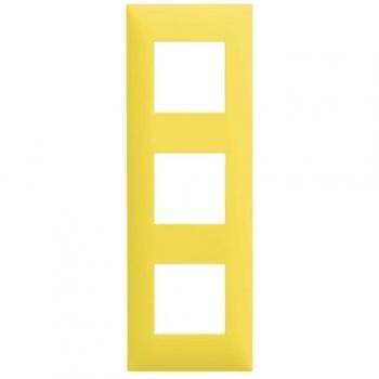 Plaque 3 postes – Jaune Arnould, Espace Evolution 64473