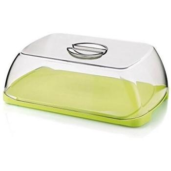 Portaformaggi in plastica verde modello 138750-84 di Guzzini con forma per formaggi