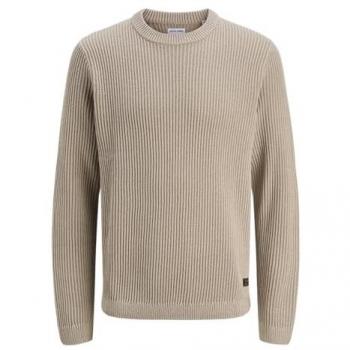 Beiger Strickpullover Modell 'DOVER' von Jack & Jones