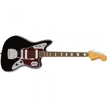 Squier Classic Vibe '70s Jaguar Electric Guitar, Indian Laurel Fingerboard,Black