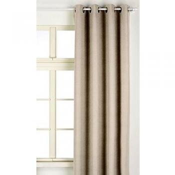 Rideau uni Oxford 100 % occultant Linder 140 x 240 cm beige