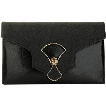 Bolso Fino de Noche con Detalle Dorado
