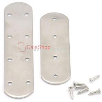 Soporte de Placa de Fijación Plana de Acero Inoxidable 125mm x 38mm y 170mm x 40mm