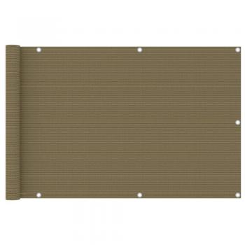 Paravento da Esterno Grigio Talpa 90x500 cm in HDPE
