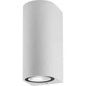 Nova Luce, Applique Esterno Rotonda 2 Fiamme Nera (GU10, IP54)