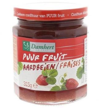 Puur fruit confituur aardbei 315g
