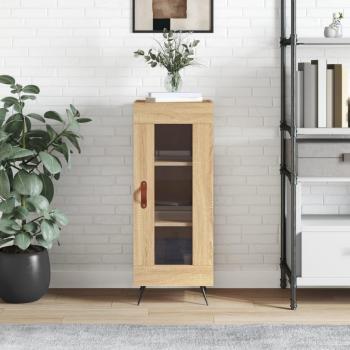 Sideboard with Sonoma Oak Finish, Engineered Wood, Measures 34.5 x 34 x 90 cm (vidaXL)