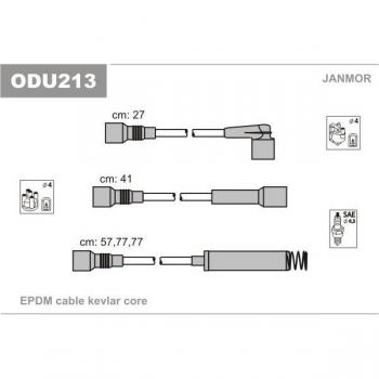 Pacchetto Cavi e Candele Janmor ODU213