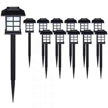 Pack de 12 Lampes Solaires LED pour Extérieur