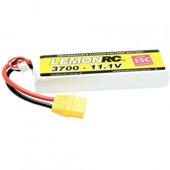 Pack LiPo 11.1 V 3700 mAh LemonRC 3 cellules 35C