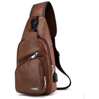 Bolsa de Hombre de Cuero PU Vertical