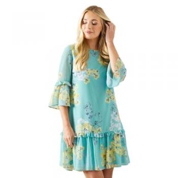 Petite Blossom Flared Dress