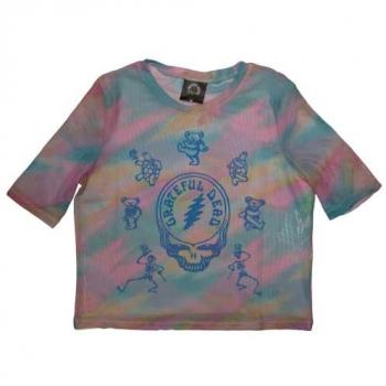 Mesh Cut‑Out Egyptian Dead Crop Top