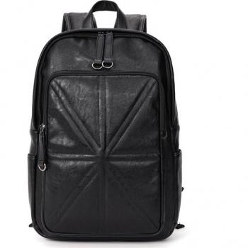 Black Classic Patchwork Laptop & Travel Backpack