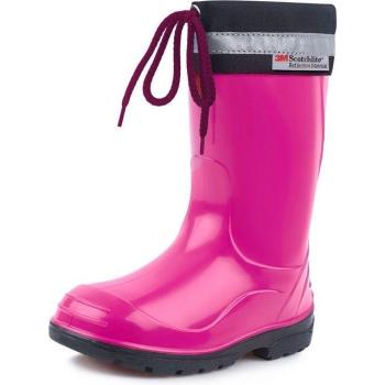 Ladeheid Kids Rain Boots – Imperméables, Caoutchouc, Mixte (Fuchsia et Noir, 29 EU)