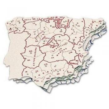 Plantilla plastico mapa españa -bolsa de 3 15x12,5 cm