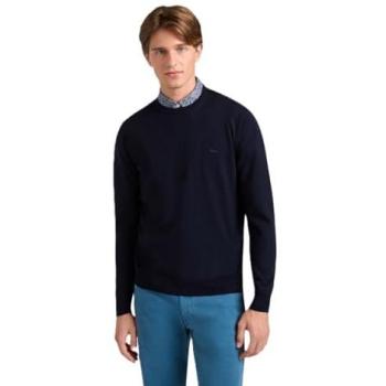 Man Pullover Blauwe Marine