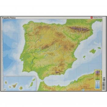 MAPA MUDO ESPAÑA FISICO