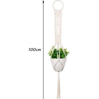 Colgador de plantas de macramé