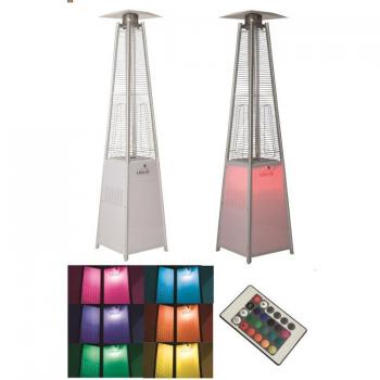 LED Flame Heater GR336 Tahiti Stainless Steel Edition