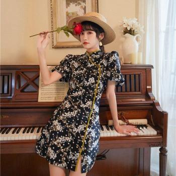 Französisches Design Cheongsam Kleid