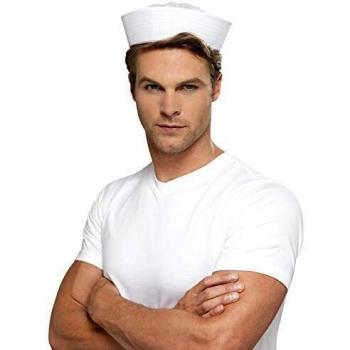 Casquette marine blanche adulte, universelle