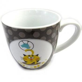 Lily’s Treasure Collection: Fripouille Cat Porcelain Mug, Taupe, 9