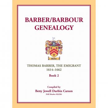 Barber/Barbour Genealogy: Thomas Barber, The Immigrant 1614-1662