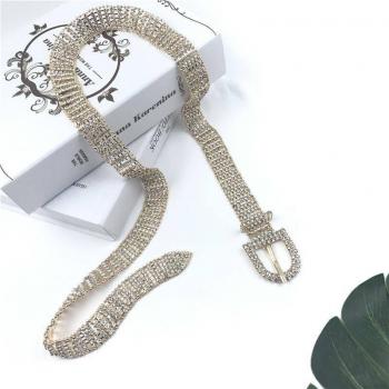 Ten-row Diamond Inlaid Waist Chain for Women
