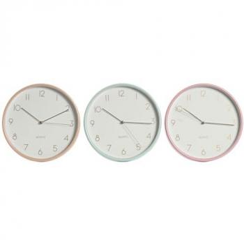 Hedgehog Design Wandklok Koraal Munt Lilac Home Esprit 25,5 cm PVC
