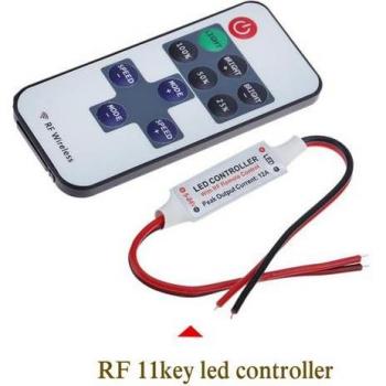 3-Key RF LED Dimmer for 3528 5050 LED Strip Lights