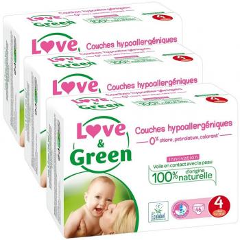 Love & Green Baby-Windeln 0 % Größe 4