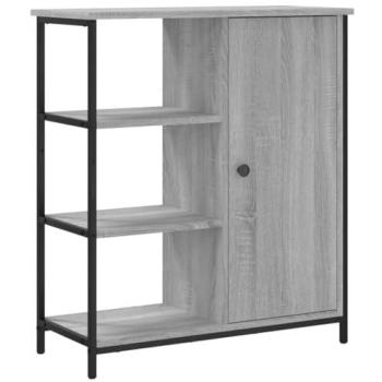 Buffet bahut gris en bois d'ingénierie